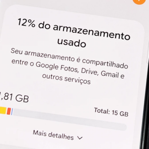 O que acontece ao atingir os 15 GB de armazenamento gratuito da conta Google?