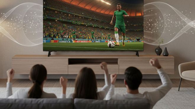 Distância entre TV e sofá