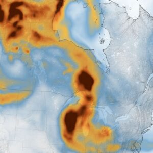 Uma semana de céus esfumaçados na América do Norte