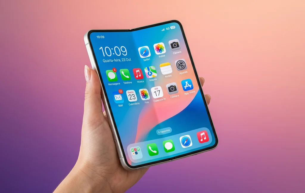 Editar informações da imagem iPhone dobrável
