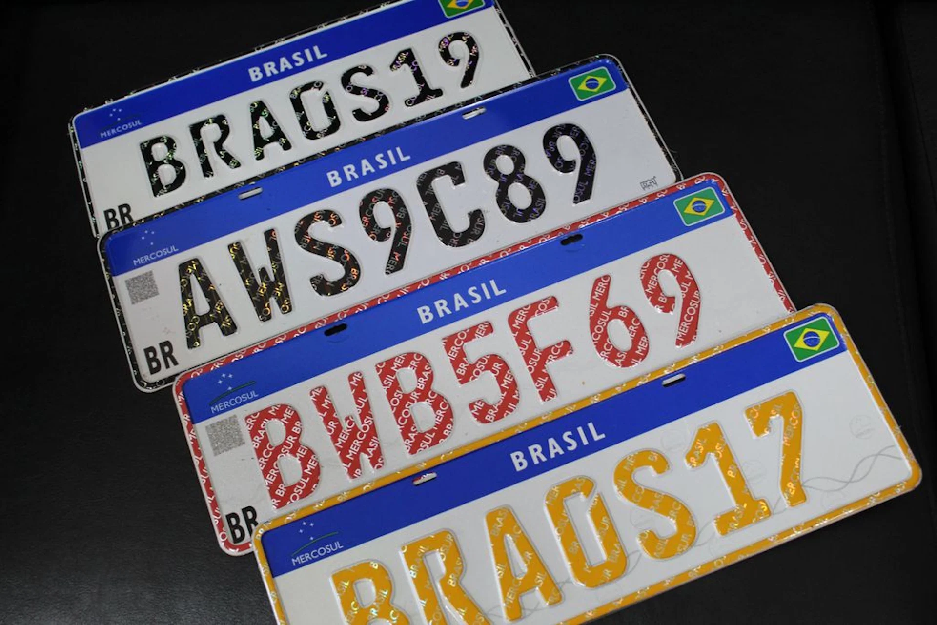 Placa Mercosul (cores)