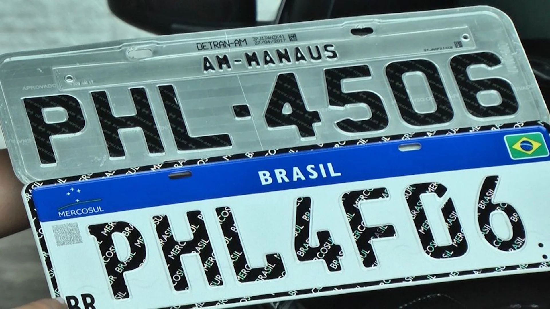 Placa Padr&atilde;o Mercosul