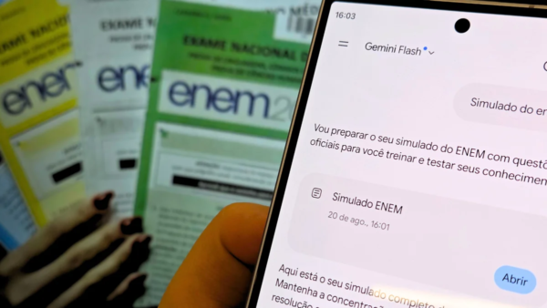 Gemini ganha simulado grátis do Enem; veja como funciona
