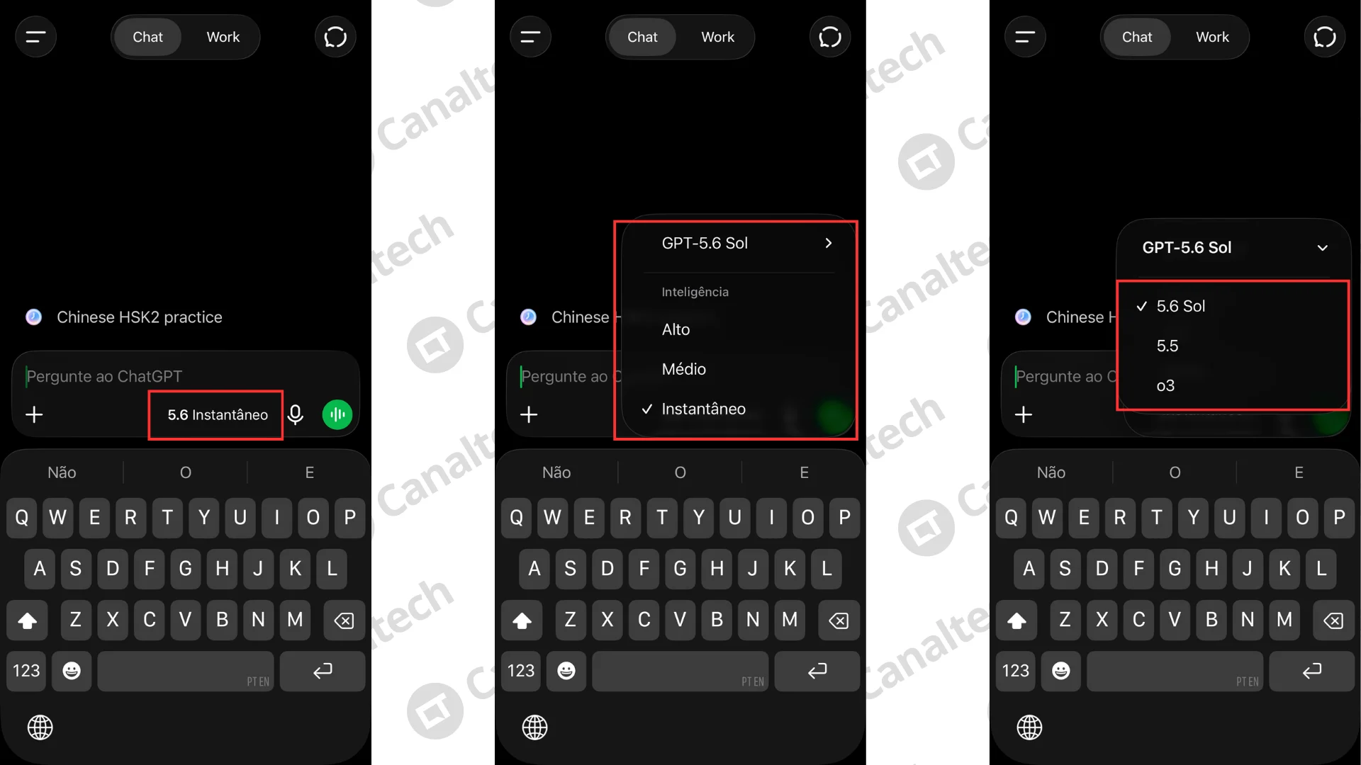 Editar informações da imagem Como escolher um modelo do ChatGPT no celular ou tablet