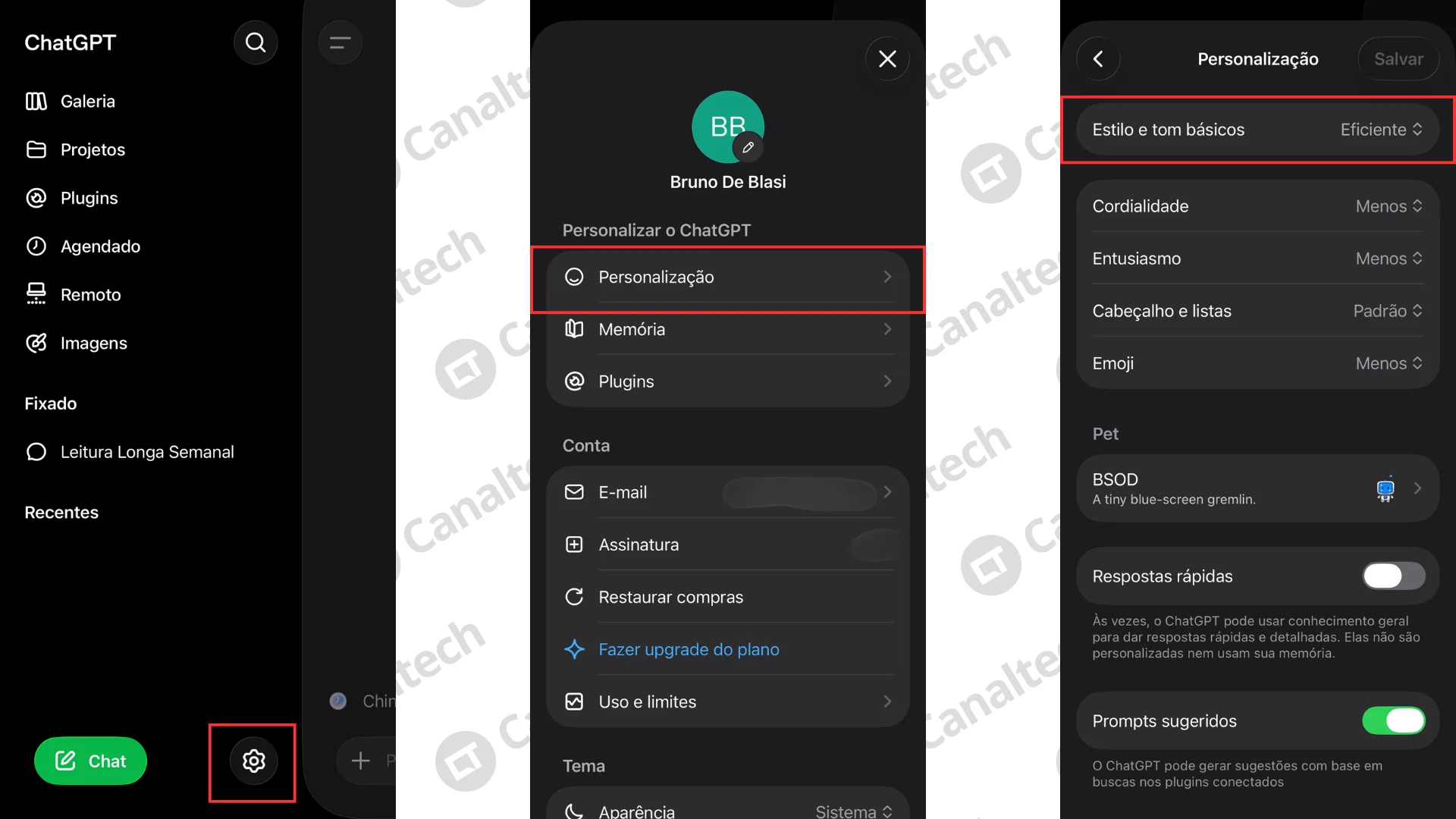 Editar informações da imagem Como definir a personalidade do ChatGPT