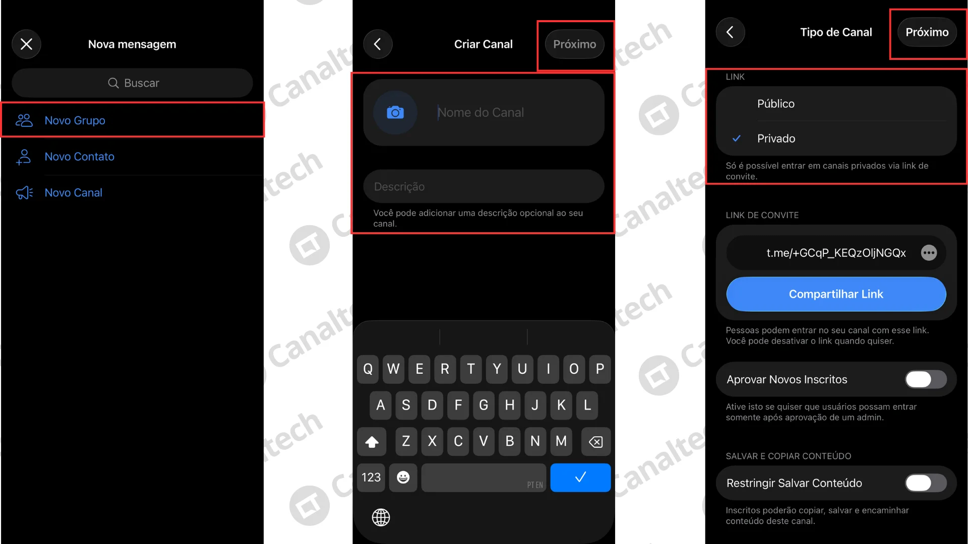 Como criar canais no Telegram