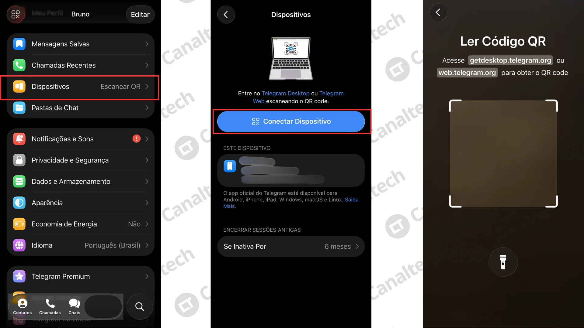 Como conectar o Telegram ao PC e outros dispositivos