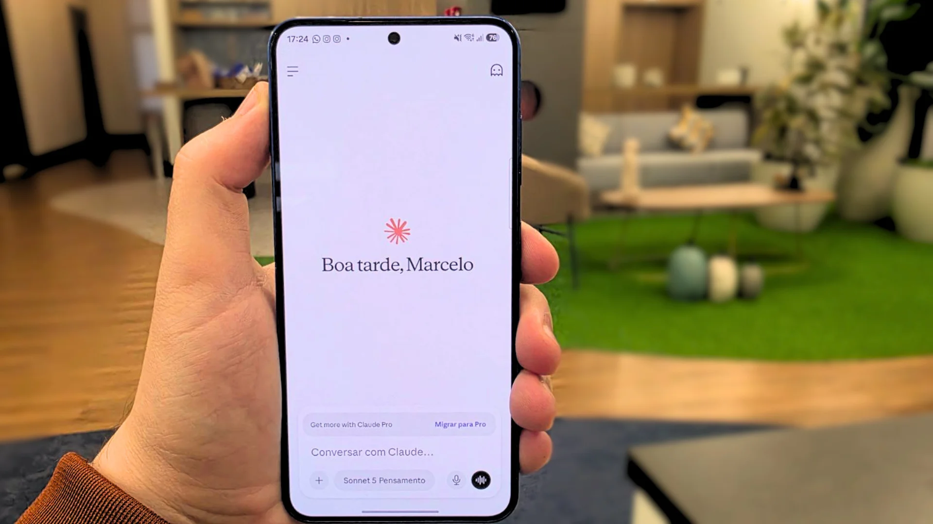 Editar informações da imagem App Claude