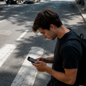 Atravessar rua usando celular poderá render multa de R$ 450 na Itália