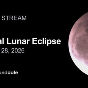 Como assistir ao eclipse lunar parcial de 27 a 28 de agosto ao vivo online