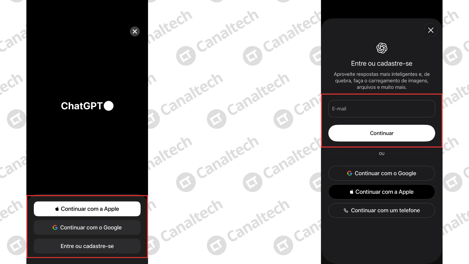 Editar informações da imagem Como criar uma conta no ChatGPT pelo celular