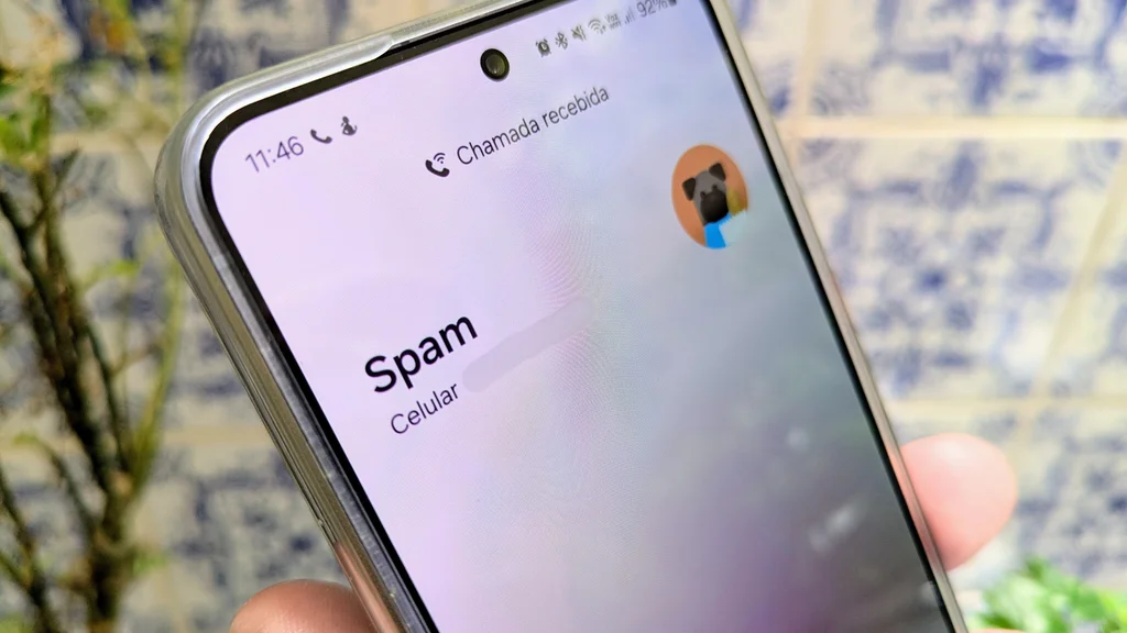Editar informações da imagem Chamada de spam