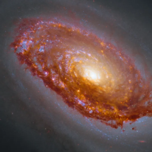 Hubble e o Telescópio Espacial James Webb se unem para capturar a foto do dia da 'Galáxia Black Eye' em 18 de agosto de 2026