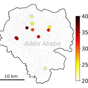 Mapeamento da poluição atmosférica com sensores MAIA em Adis Abeba