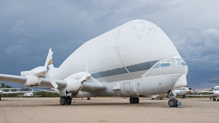 Neste dia no espaço! 31 de agosto de 1965: O gigantesco avião porta-aviões Super Guppy da NASA faz o primeiro vôo como uma baleia voadora