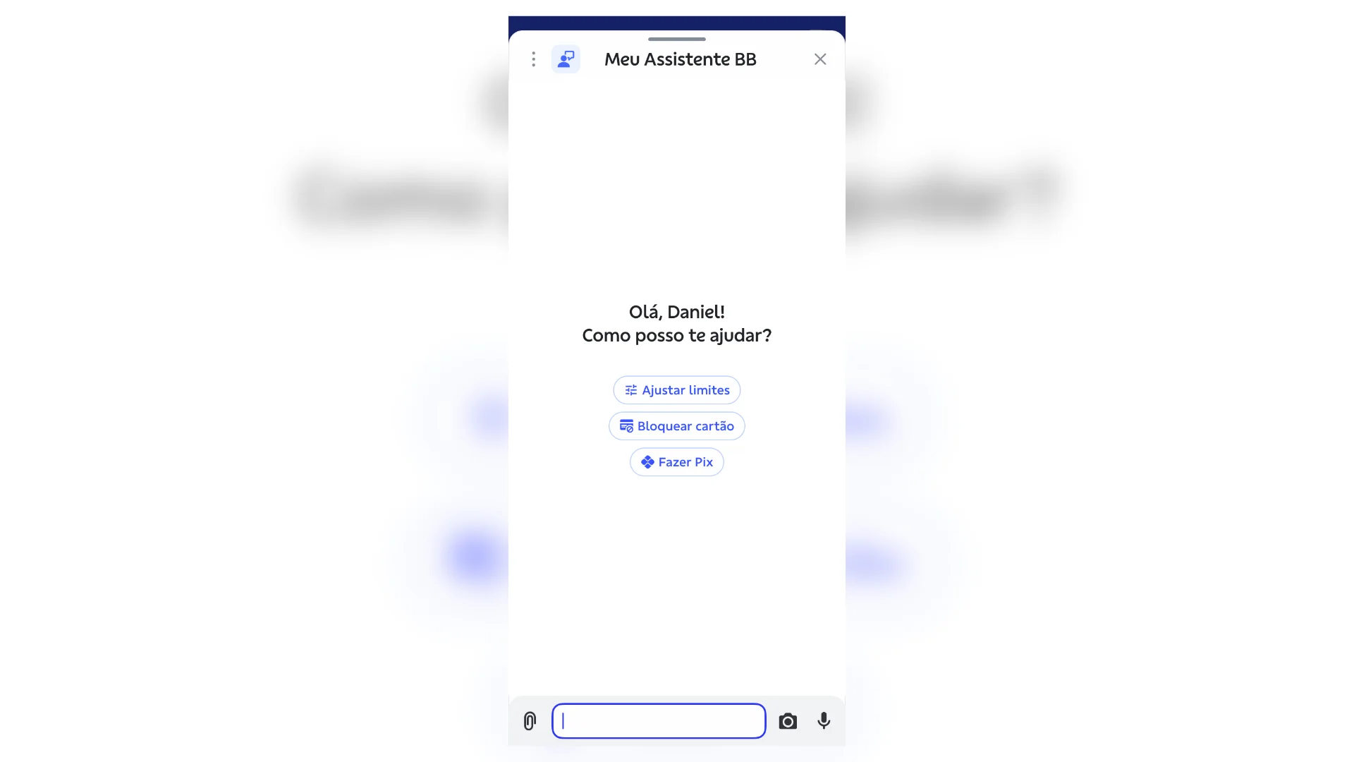 Editar informações da imagem App do BB ganha assistente conversacional por texto e voz