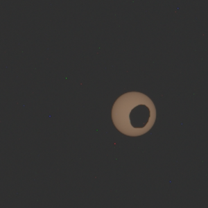 O rover Perseverance observa o eclipse solar alienígena na foto do dia de Marte em 19 de agosto de 2026