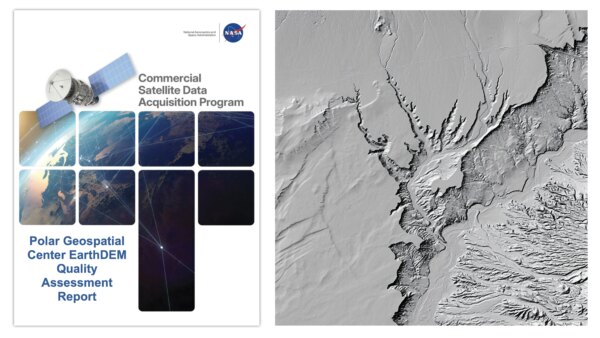 Relatório de avaliação de qualidade avalia produtos de elevação do Centro Geoespacial Polar EarthDEM