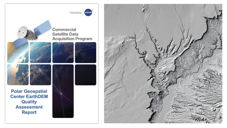 Relatório de avaliação de qualidade avalia produtos de elevação do Centro Geoespacial Polar EarthDEM