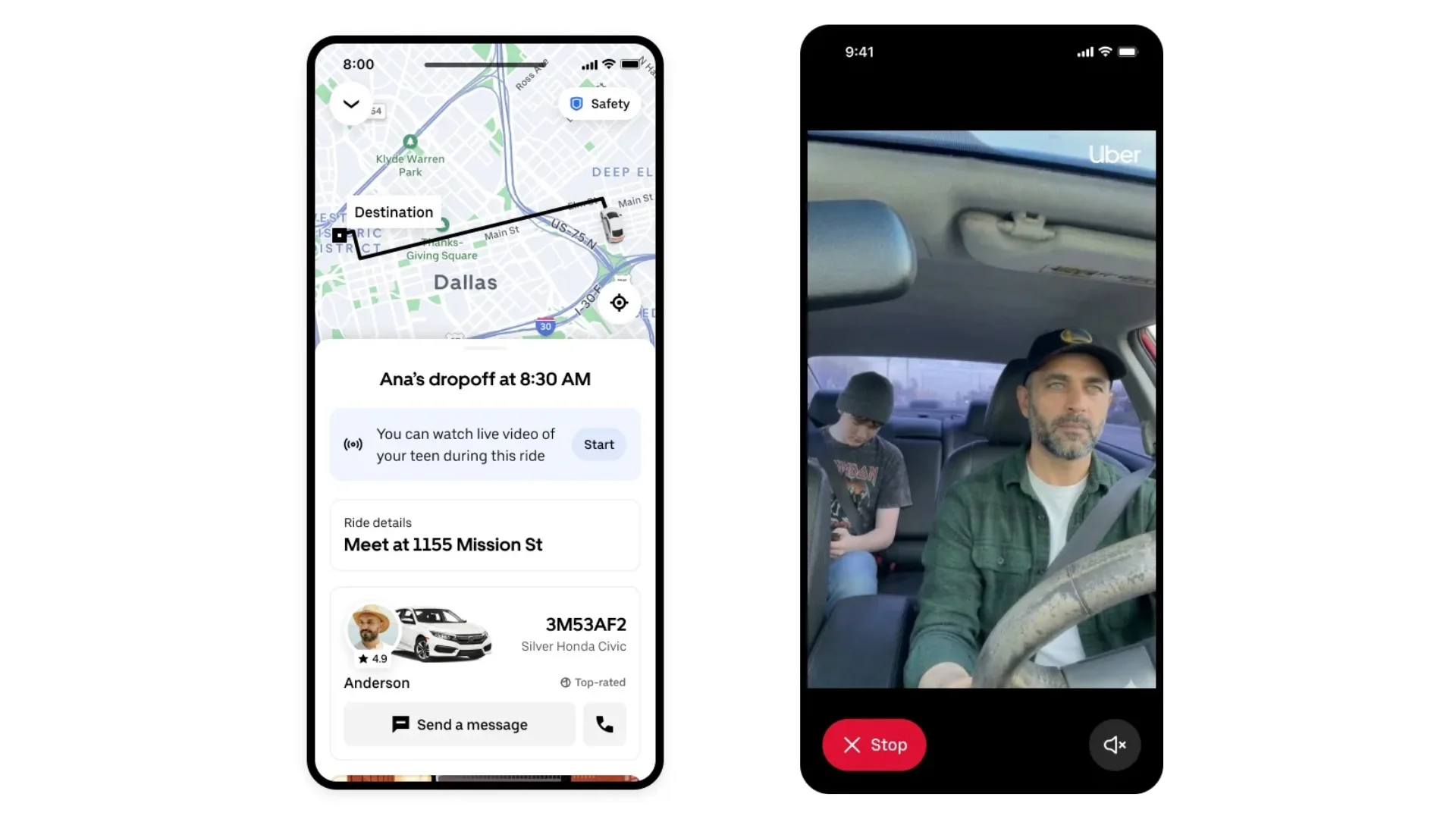 Uber v&iacute;deo viagem adolescentes