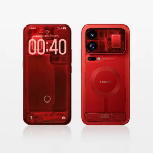 Celular da Xiaomi ganha design vermelho transparente que mostra até “entranhas”