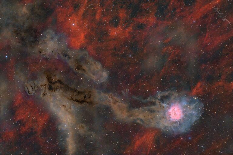 APOD: 2026, 21 de setembro - Campo amplo da nebulosa Cocoon