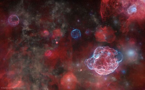 APOD: 2026, 24 de setembro - Os fantasmas de cinco supernovas