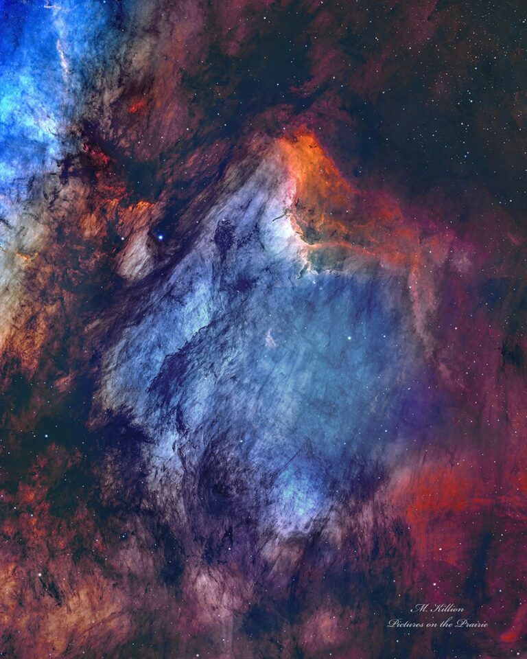 APOD: 2026, 7 de setembro - A Nebulosa Pelicano em Gás, Poeira e Estrelas