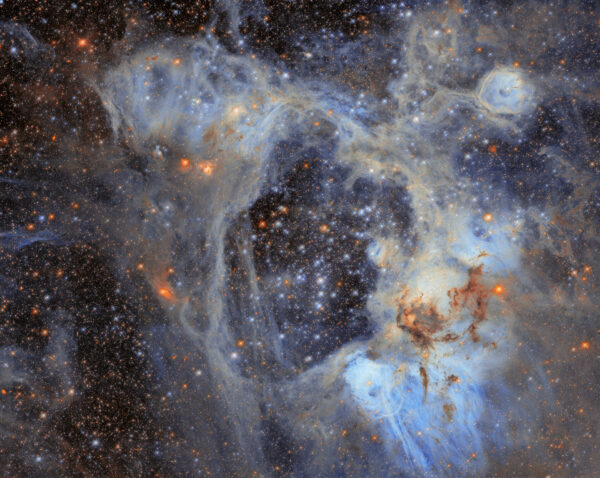 ESA - cena da superbolha do Hubble