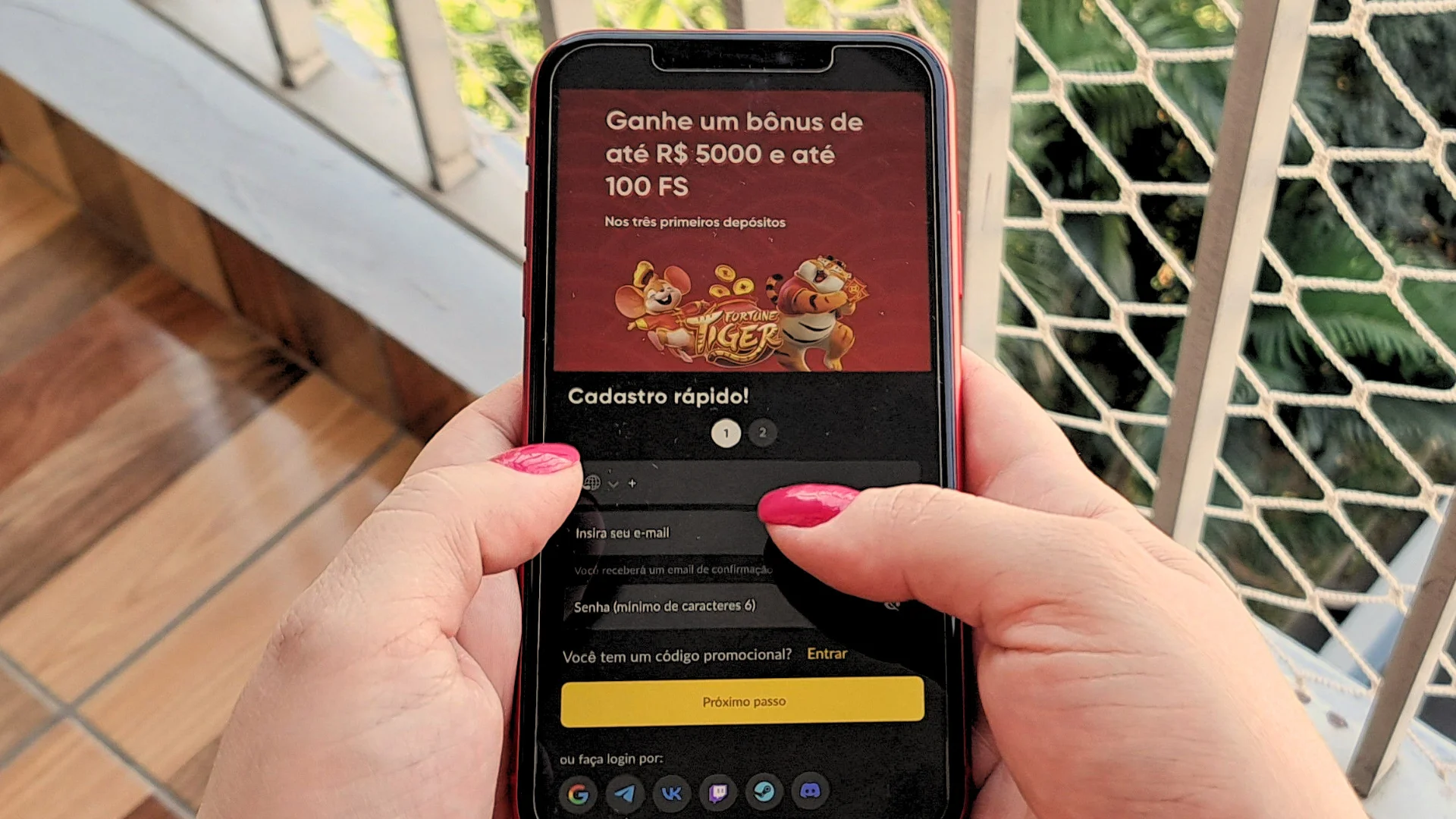 Editar informações da imagem tigrinho