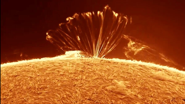 Hipnotizantes loops de plasma na foto do sol do dia 3 de setembro de 2026
