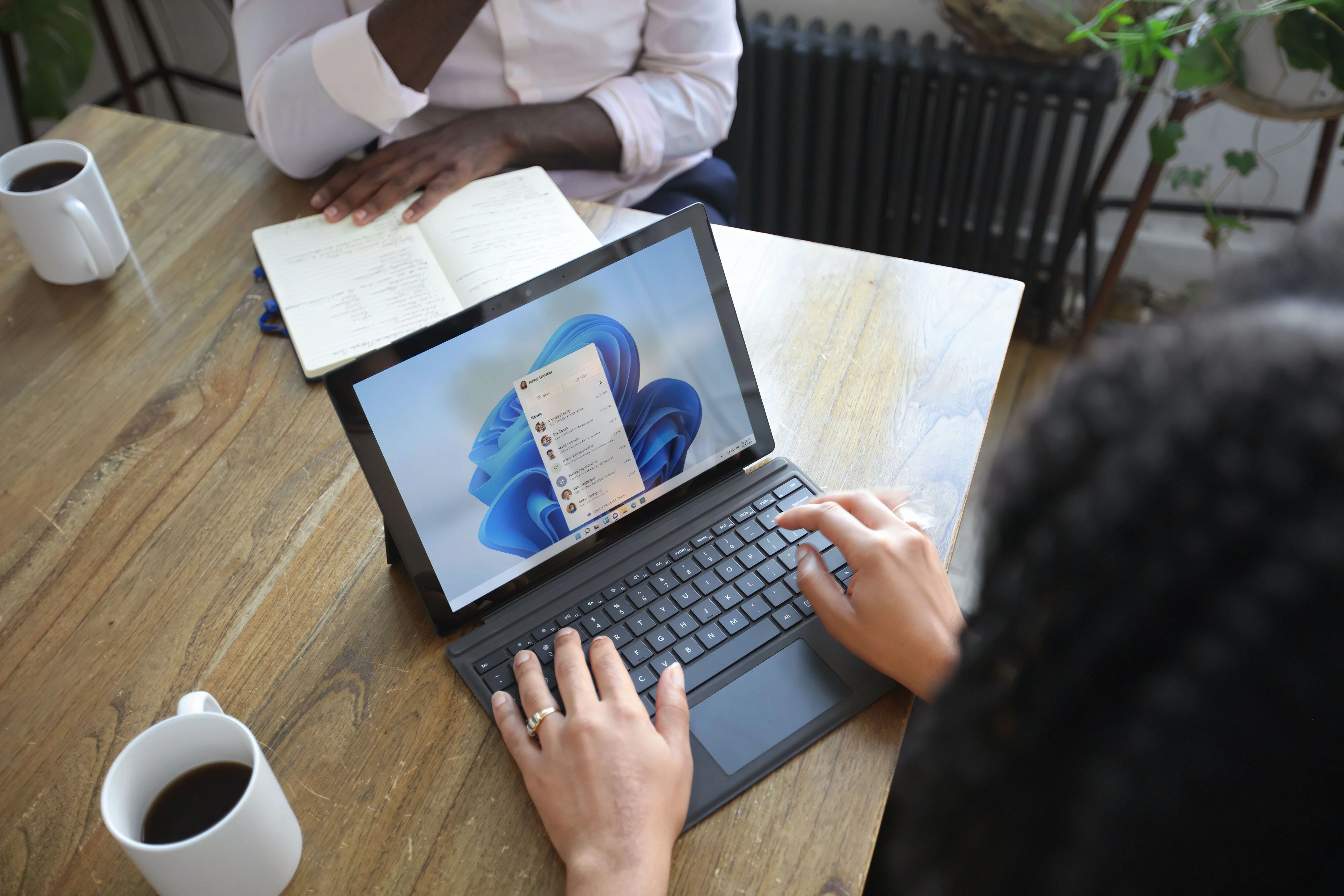 Editar informações da imagem Windows notebook home office Teams