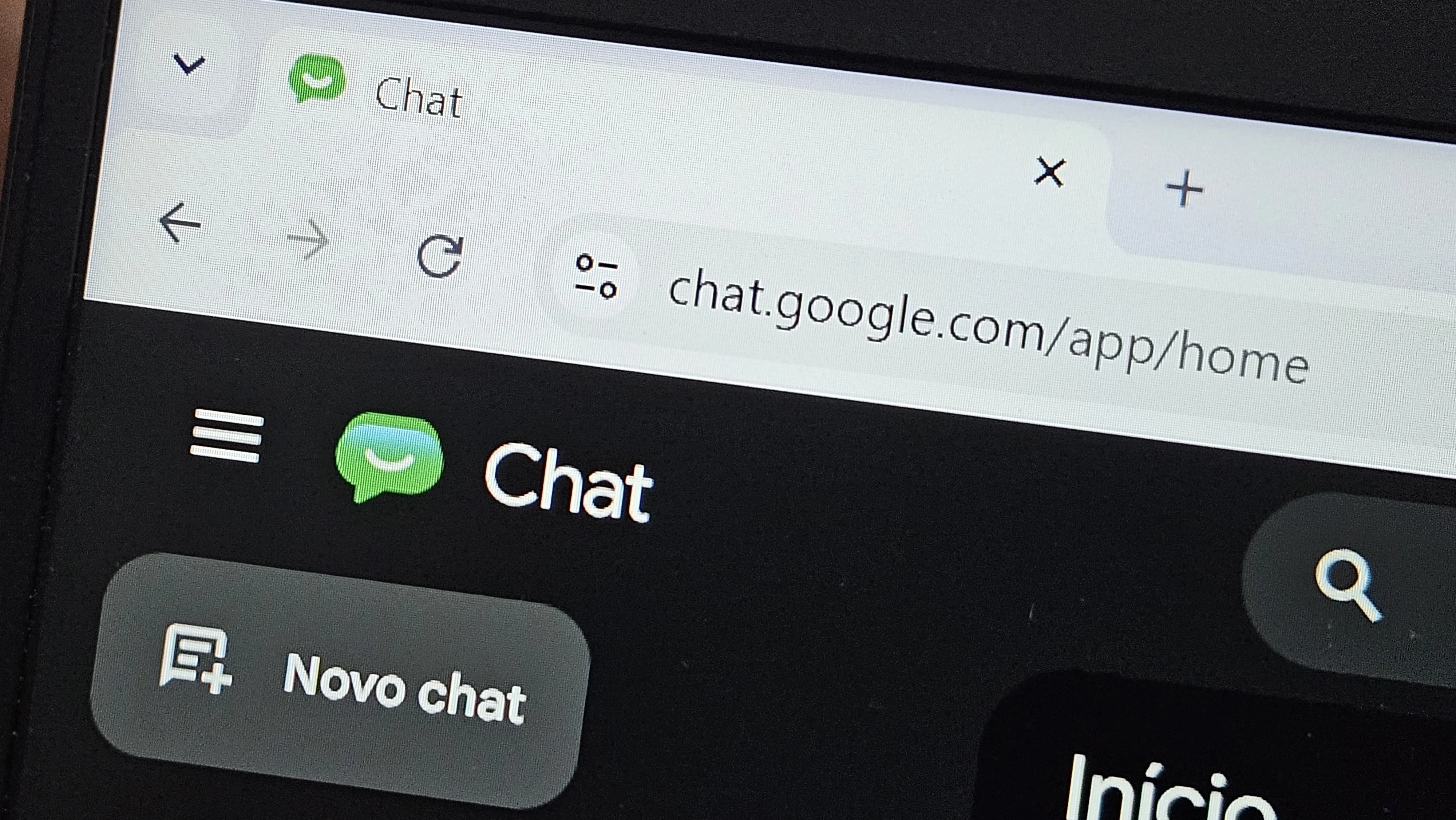 Editar informações da imagem Google Chat