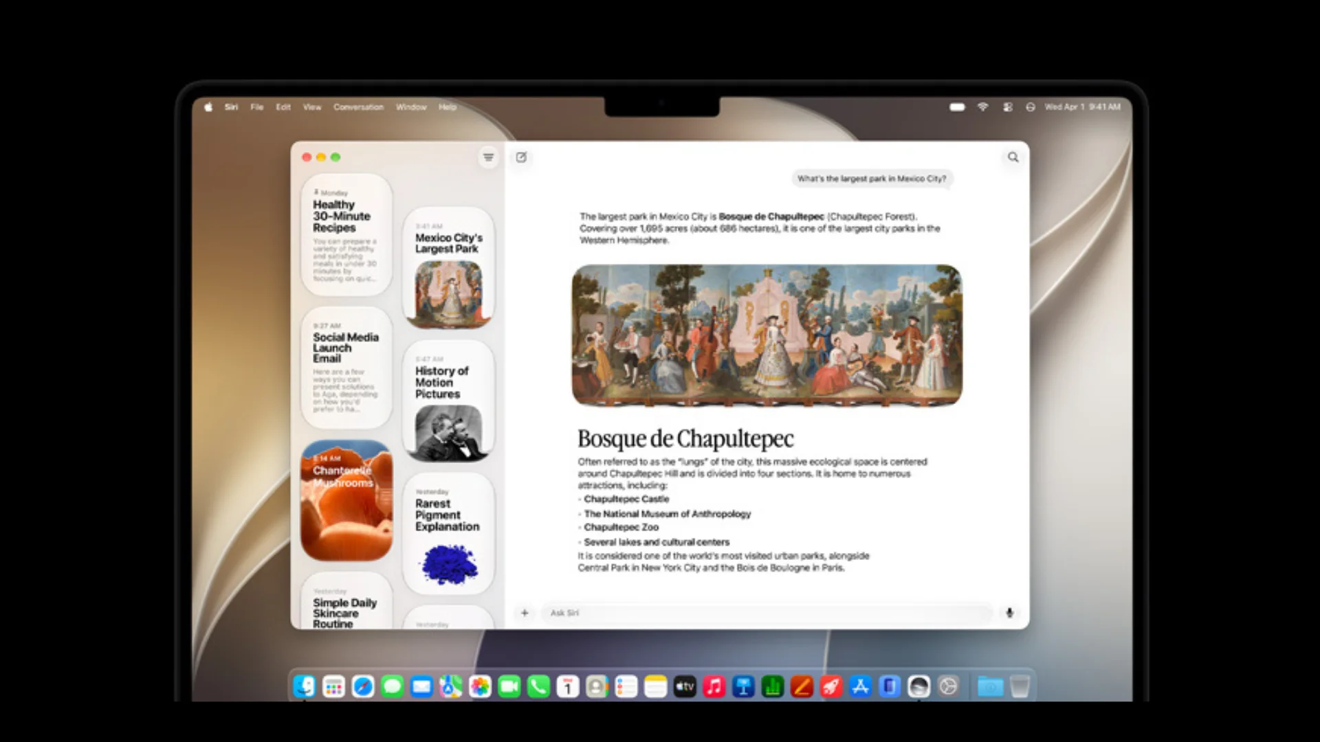 Editar informações da imagem siri ai app