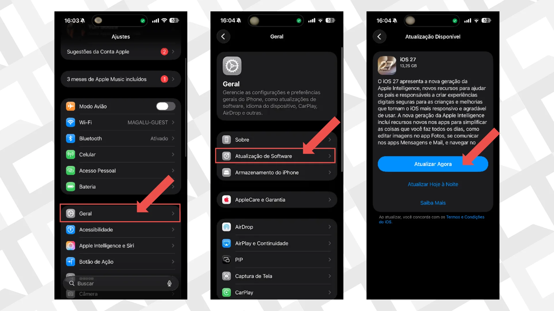 atualiza&ccedil;&atilde;o ios 27 certo