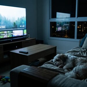 Deixar TV ligada para o pet dormir gasta muita energia? Fizemos as contas