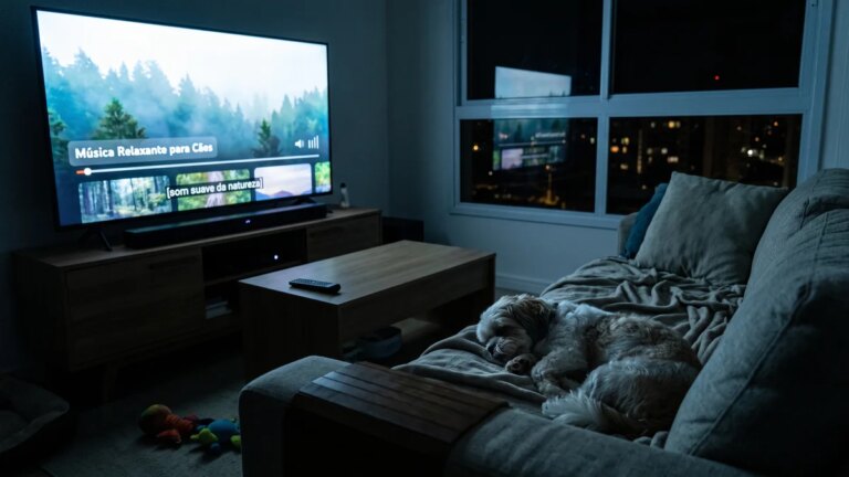 Deixar TV ligada para o pet dormir gasta muita energia? Fizemos as contas