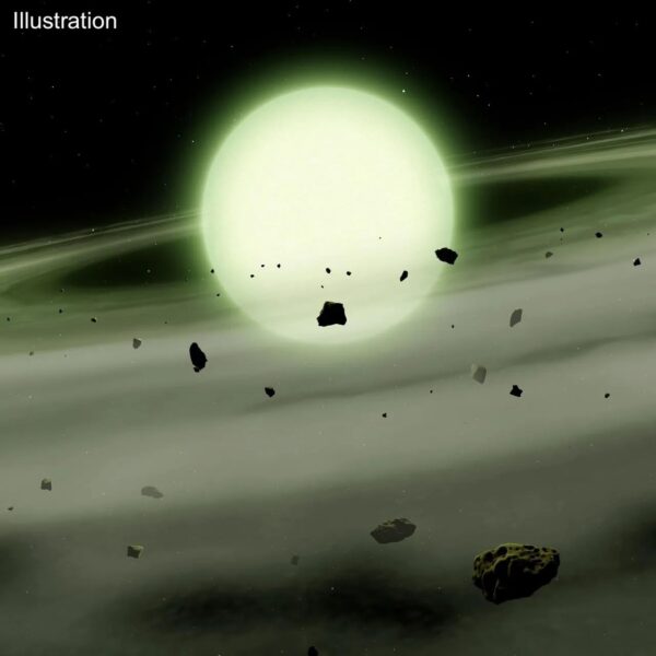 APOD: 2026, 22 de outubro - A Primeira Estrela Verde, WD J1330+6435