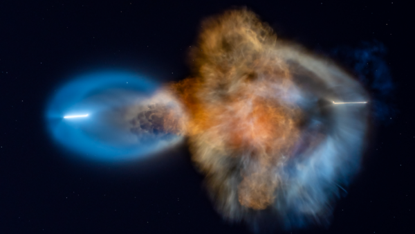 'Água-viva' cósmica impressiona os observadores do céu após a foto do dia do lançamento da SpaceX em 14 de outubro de 2026