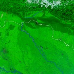 As chuvas inundam o rio Gandak