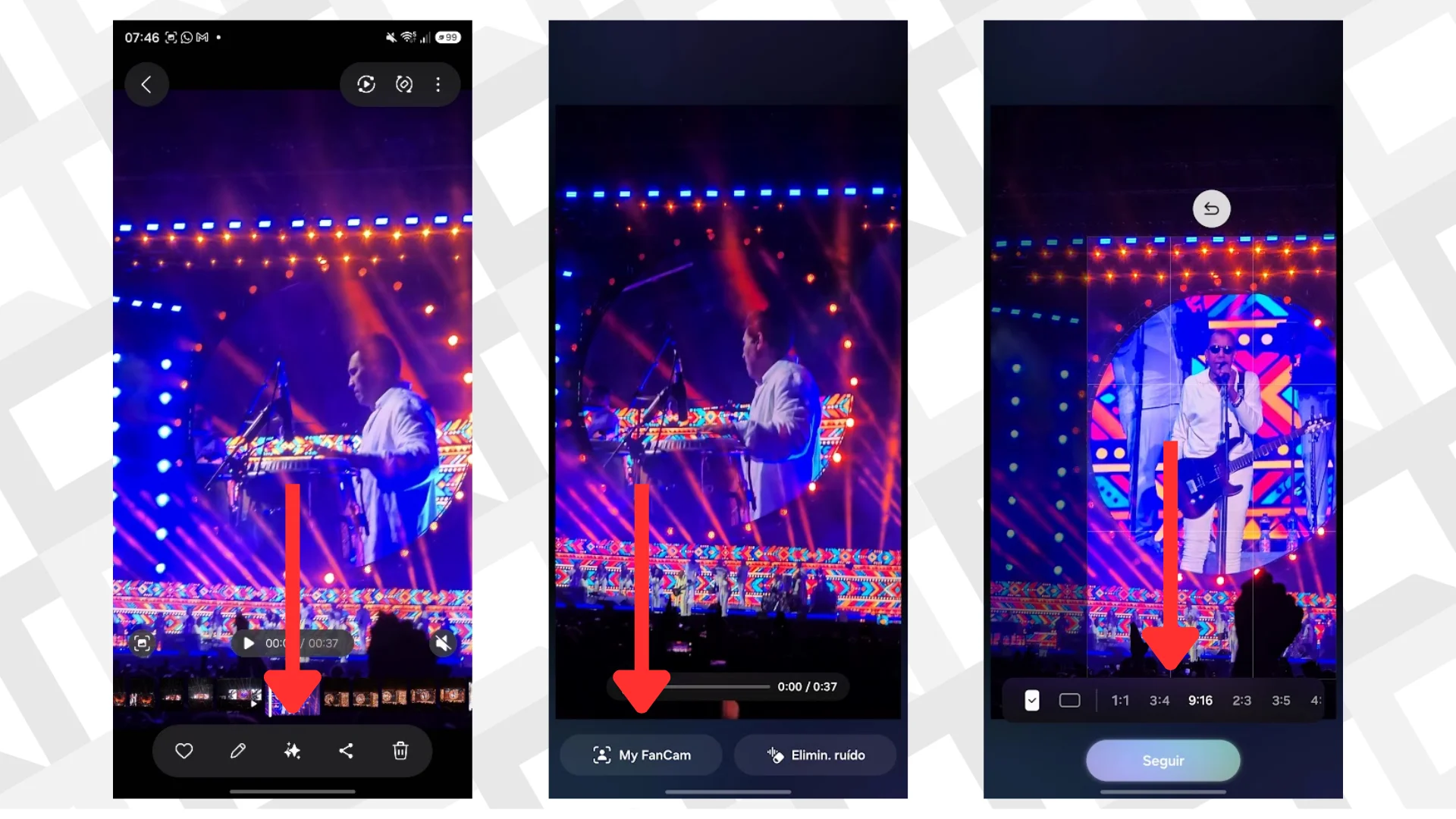 Editar informações da imagem My FanCam como usar