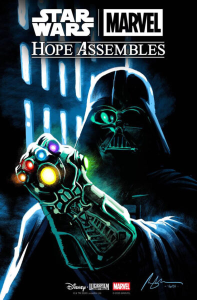 Darth Vader empunha a Manopla do Infinito no primeiro crossover oficial de 'Star Wars' e 'Marvel'