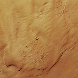 Foto de Yardangs soprados pelo vento em Marte do dia 15 de outubro de 2026