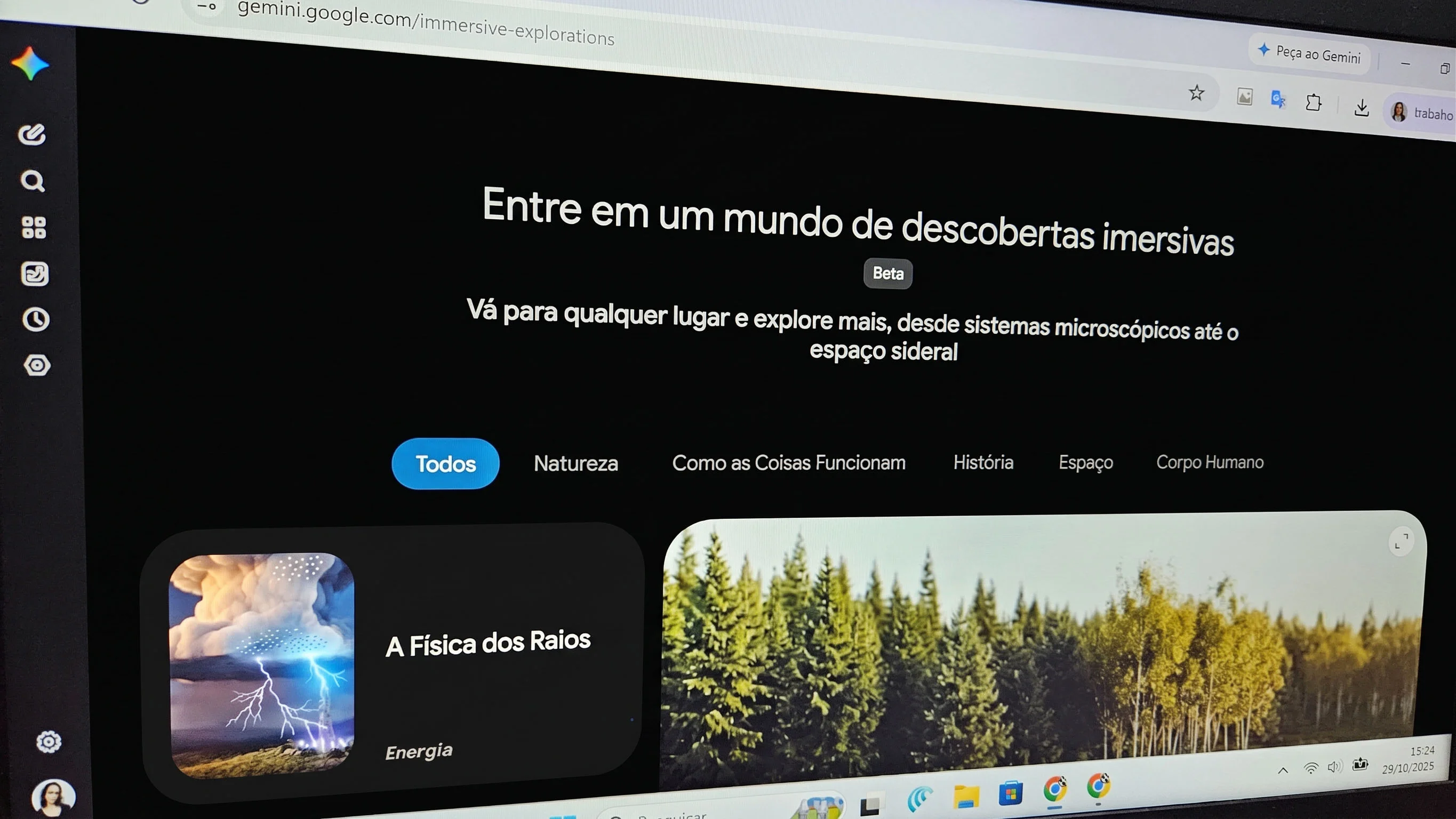 Editar informações da imagem Explorações Imersivas Google Gemini
