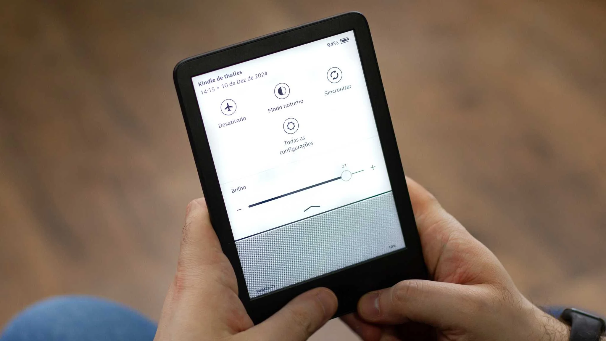 Amazon kindle 11 Atalhos de Configurac&otilde;es