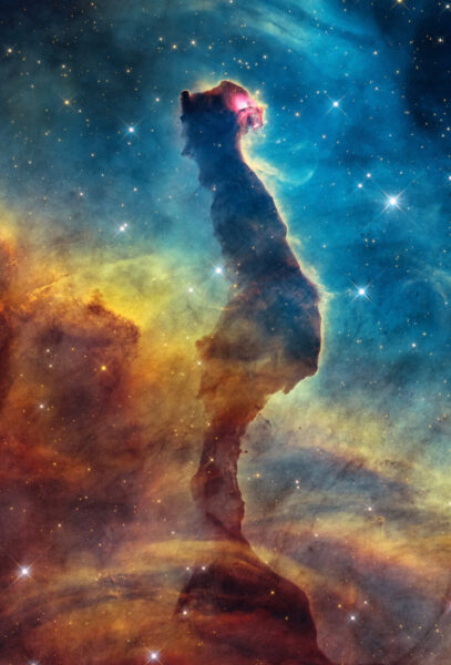 Nebulosa Cabeça de Gato Fantasmagórico se esconde à vista de Hubble e Webb
