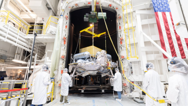 O módulo lunar privado Griffin é colocado à prova da foto do dia em 23 de outubro de 2026