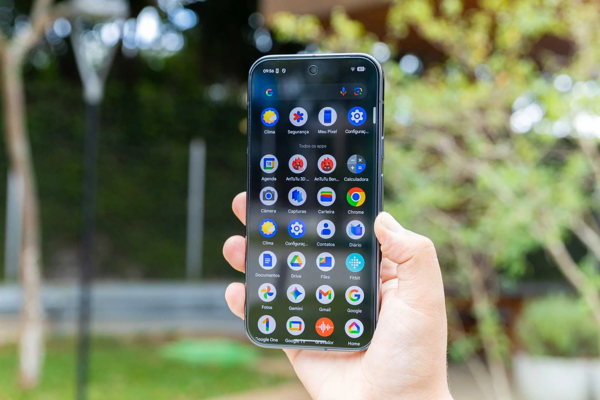Google Pixel 10 Pro Tela Apps