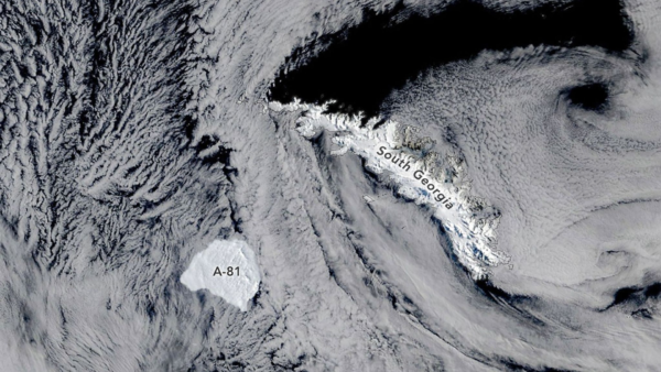 Satélites observam a foto do iceberg da Antártica escapando do dia 28 de outubro de 2026