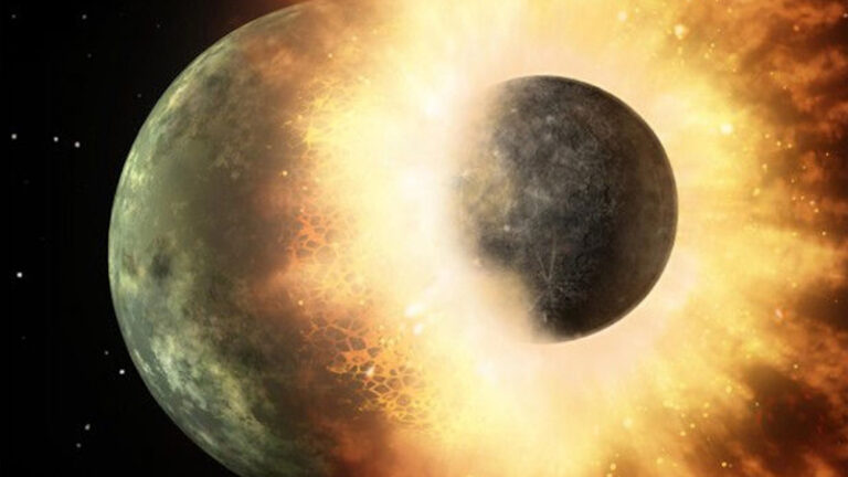 Um objeto gigante colidiu com a Terra para formar a lua?